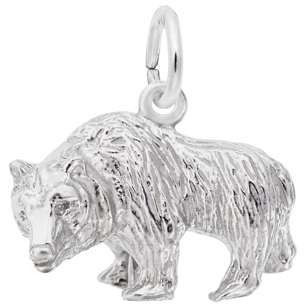 Rembrandt Sterling silver Grizzley Bear Charm.