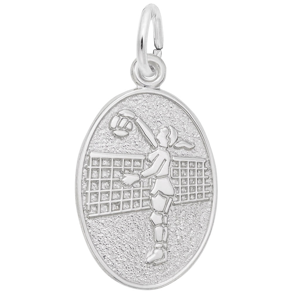 Rembrandt Sterling silver Vollaey ball Player Charm