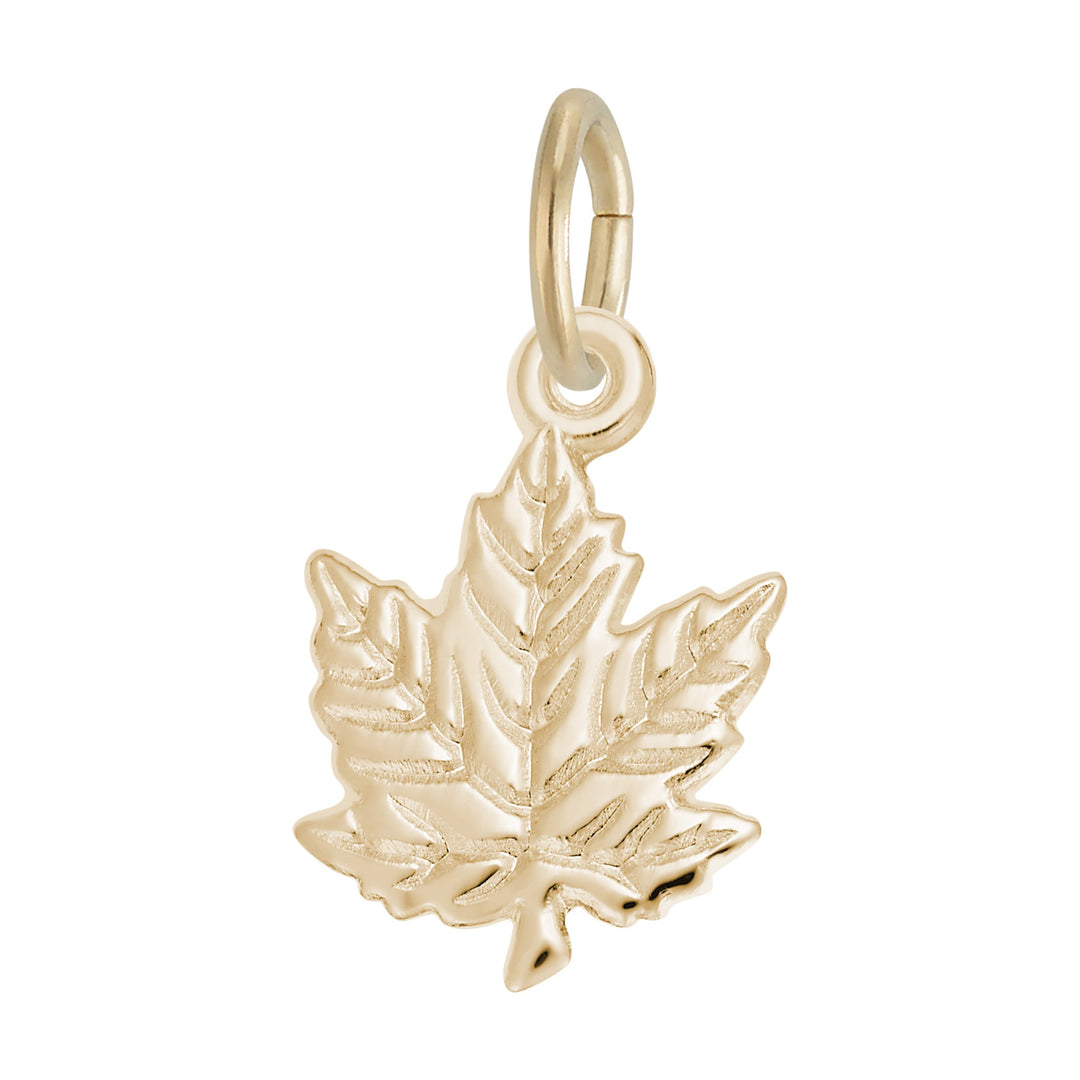 Rembrandt Sterling Silver Maple Leaf Charm.