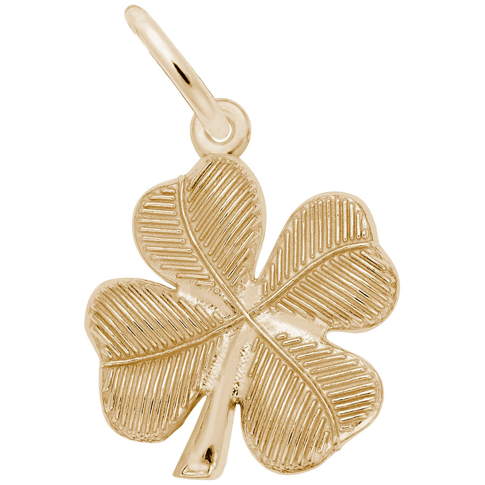 Rembrandt Sterling Silver 4 Leaf Clover Charm.