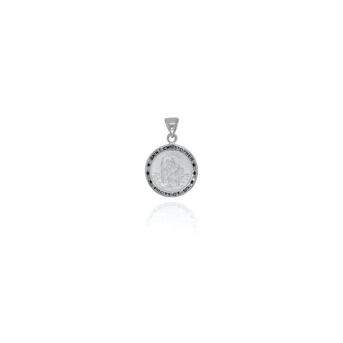 Graziella Sterling Silver St. Christopher Pendant