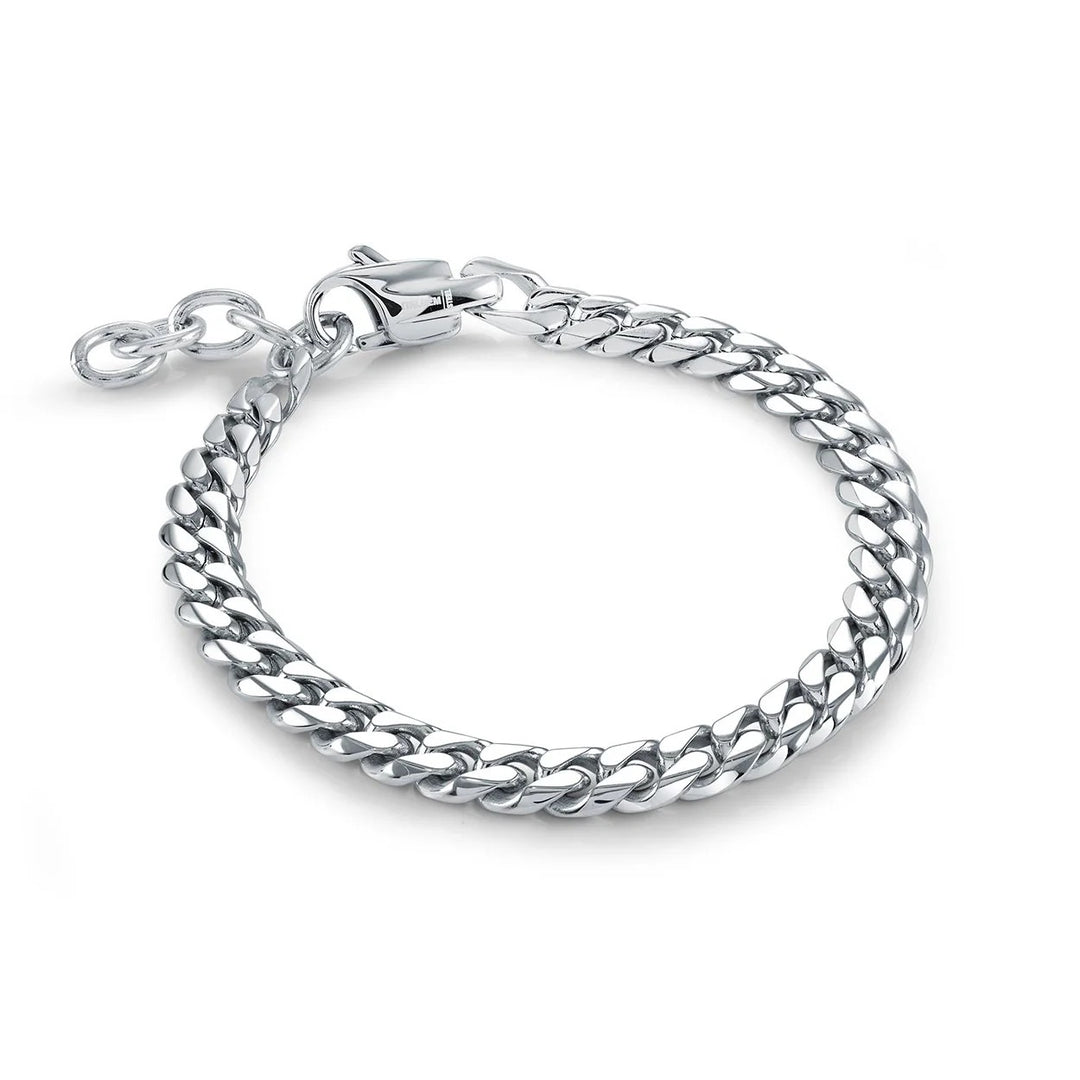 Italgem Steel Junior Essentials 7" 4.6mm Curb Link Bracelet.
