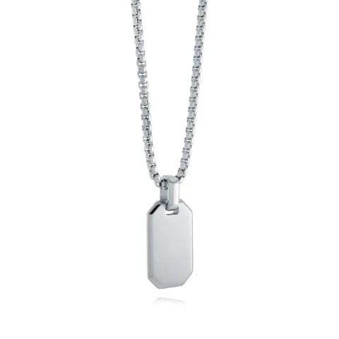 Italgem steel Junior Essentials 20" Dog Tag Necklace.
