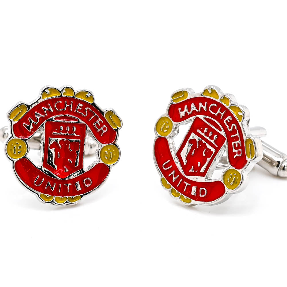 Weber Stainless steel Manchester United Cuff Links.