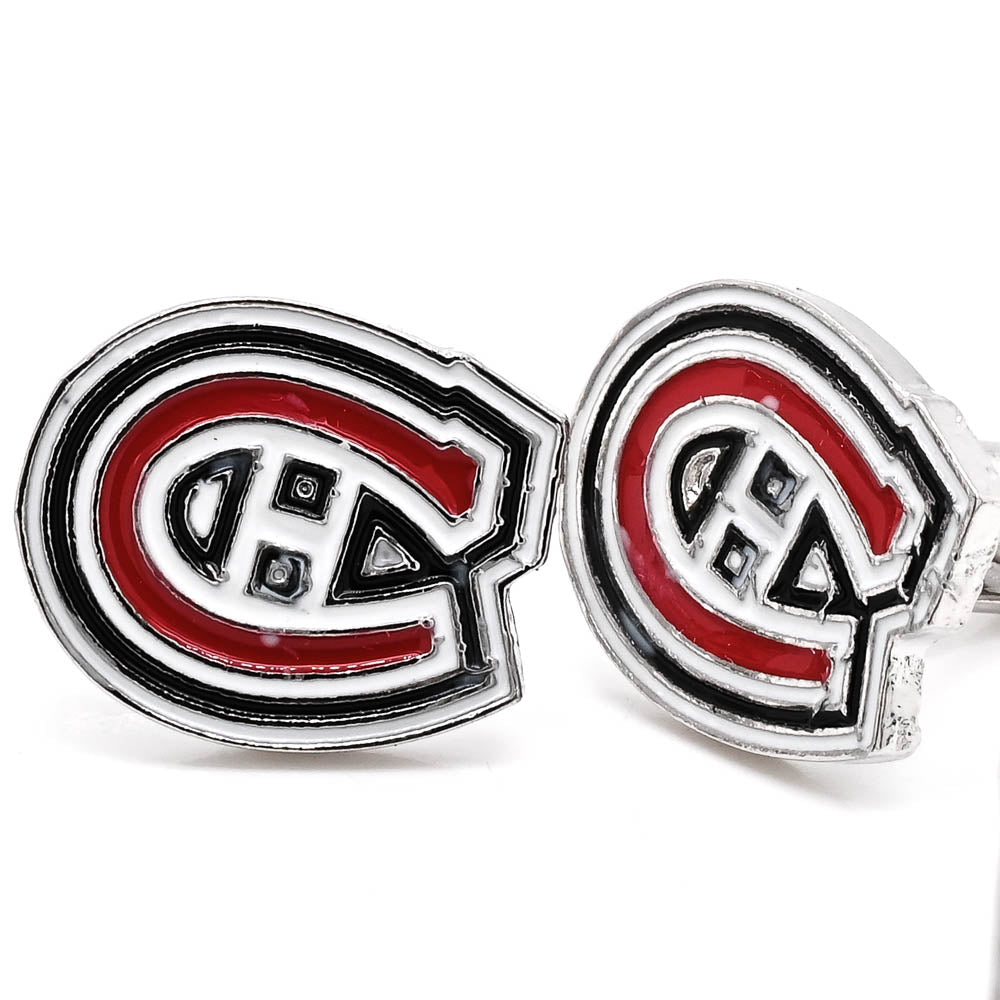 Montreal Canadians Stainless Steel Cufflinks.