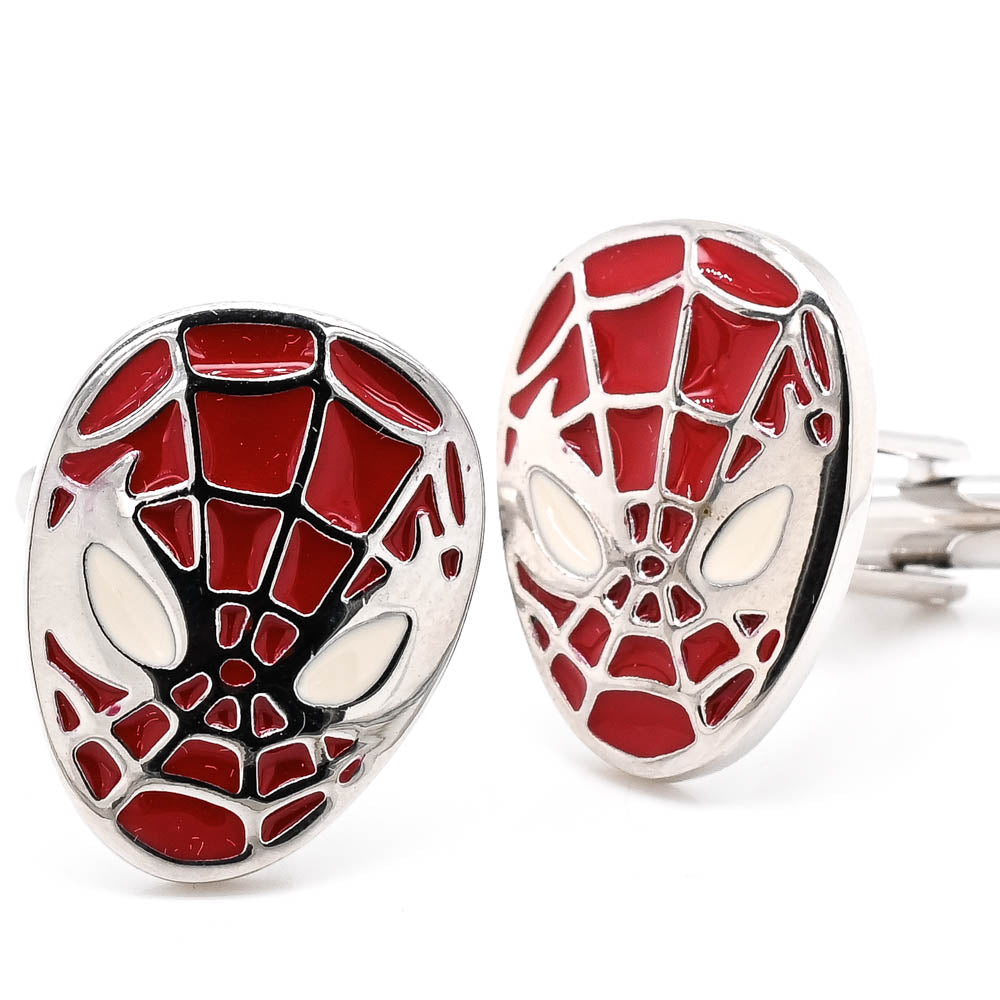 Weber Stainless Steel Spiderman Cufflinks