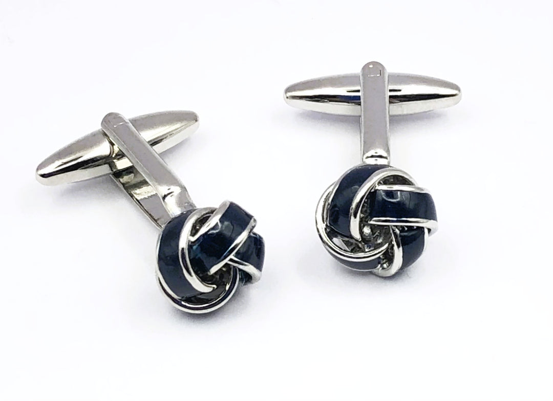 Weber Stainless Steel Knot Cufflinks