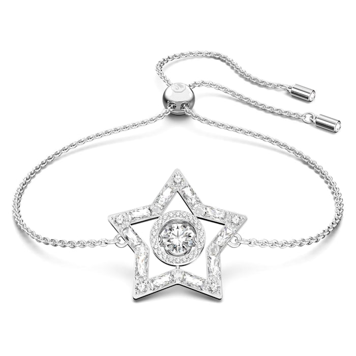 Swarovski Stella White Rhodium-Plated Bracelet