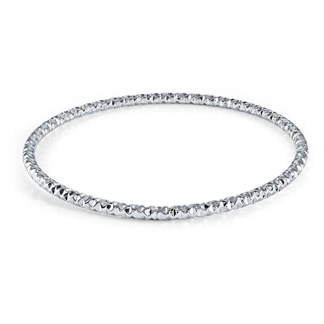 Veloria Stainless Steel 6.5"  3.3mm Bangle.