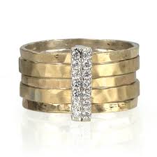Sun Meditation Ring. Sterling Silver, 9KT Yellow Gold and C.Z. Size 8.