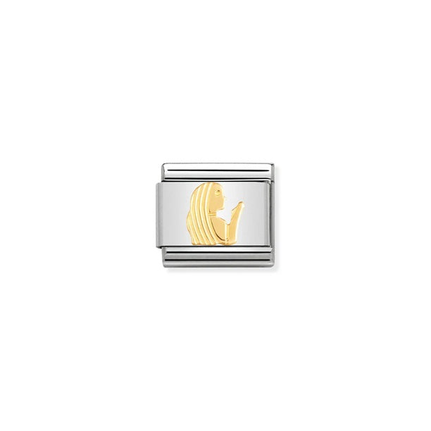 Nomination Composable® Link, Charm, Zodiac Virgo in Yellow Gold