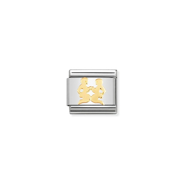 Nomination Composable® Link, Charm, Zodiac Gemini in Yellow Gold