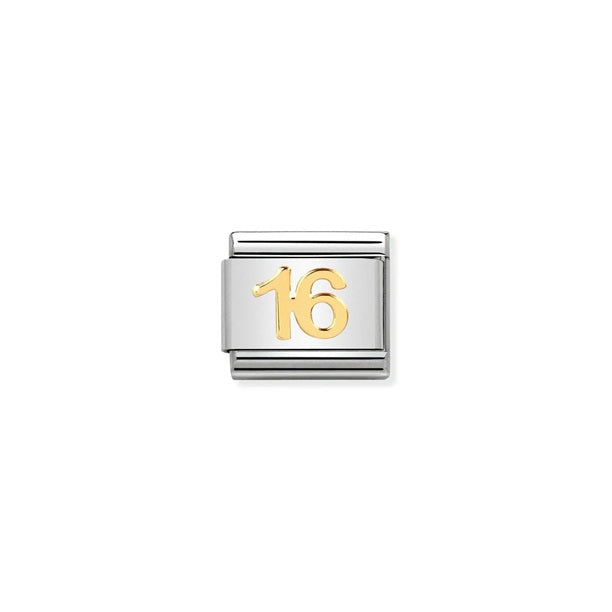 Composable® Link, Charm, Gold Number 16