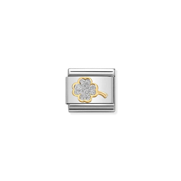 Nomination Composable® Link, Charm, Glitter 4-leaf Clover
