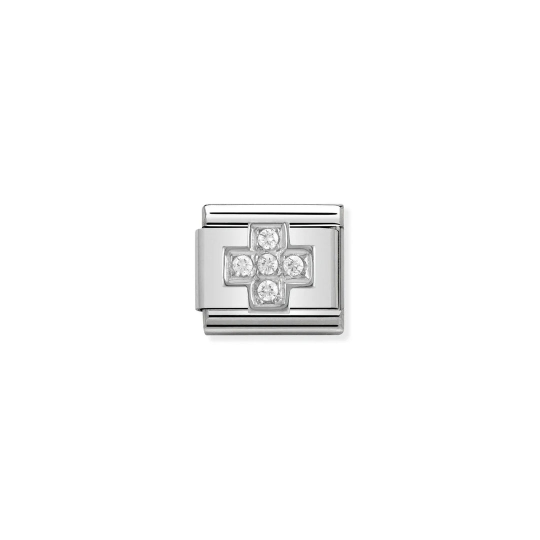 Composable CL SYMBOLS steel , Cubic zirconia and 925 sterling silver c