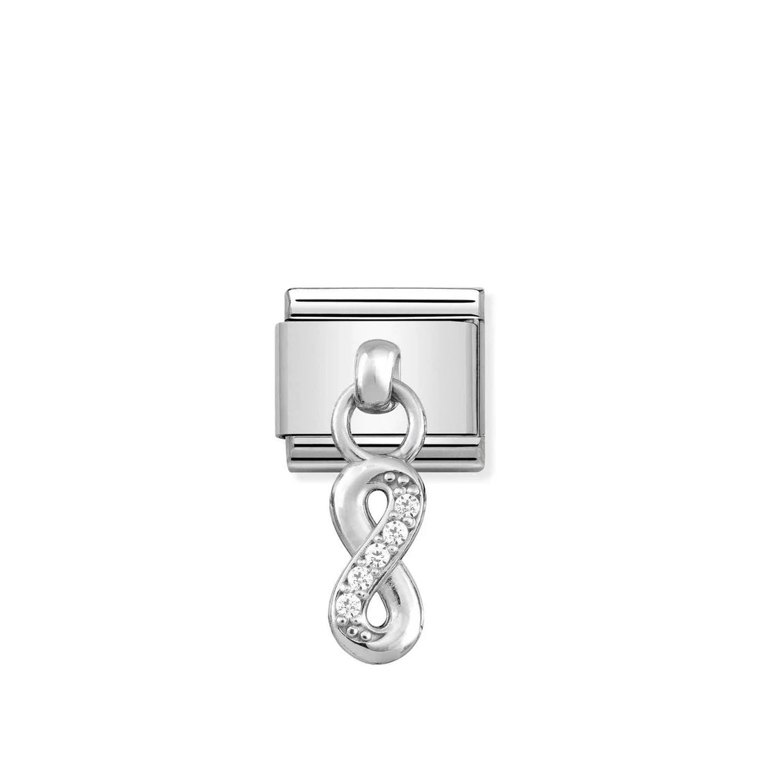 Nomination Classic Composable® Link, Charm, Silver infinity Pendant.