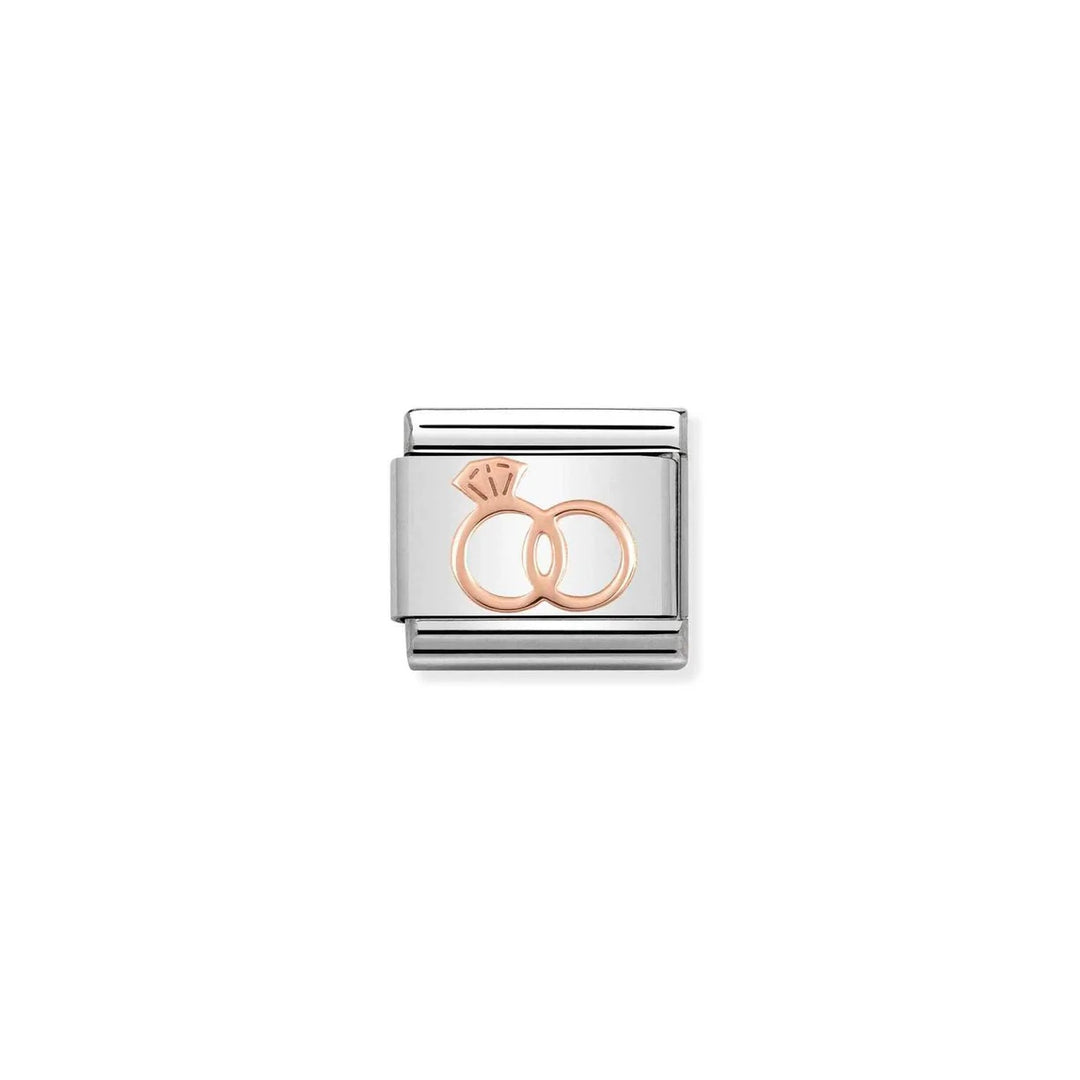 Nomination Composable® Link, Charm,9KT Rose Gold Marriage rings