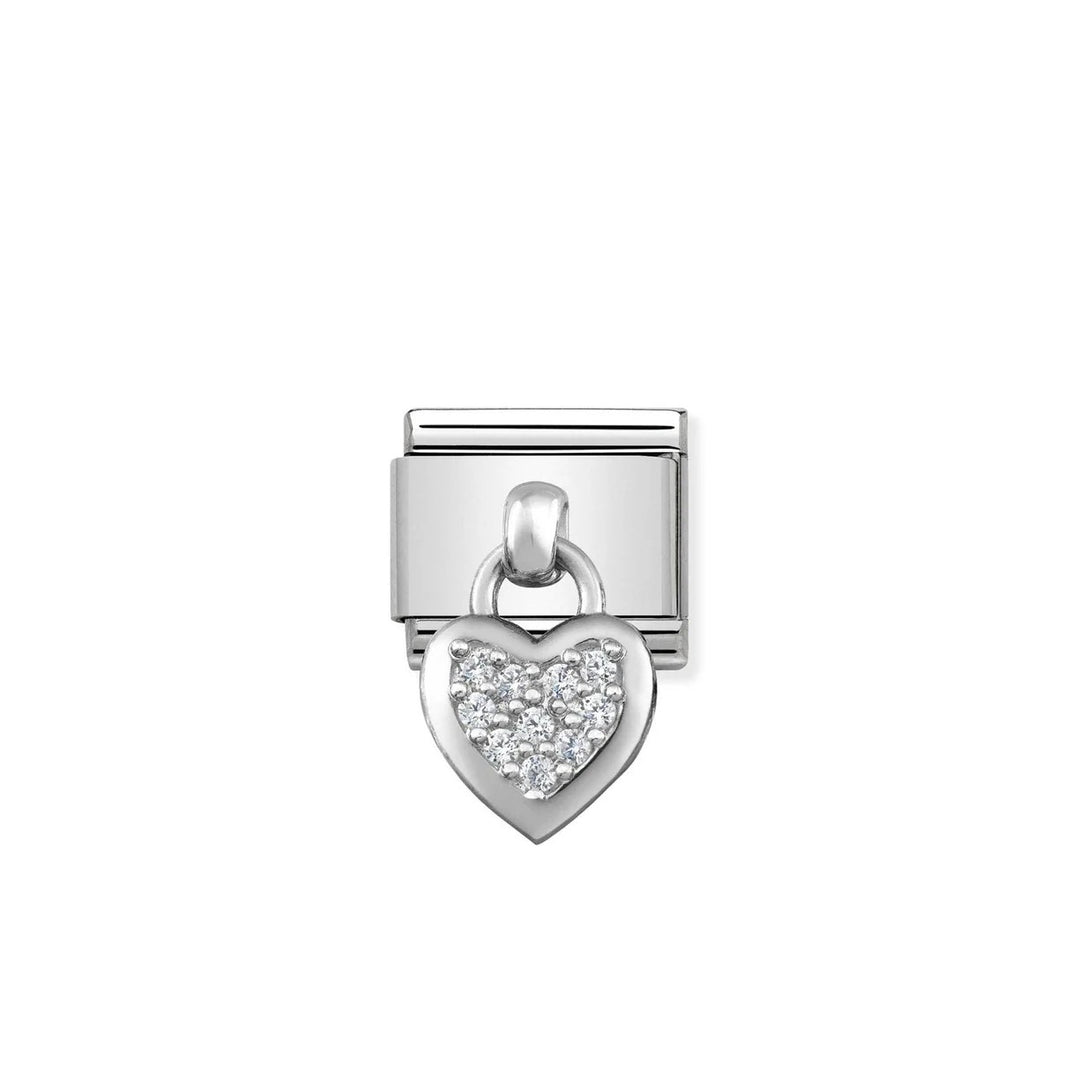 Nomination Charm, Composable® Link Silver Pendant Heart.
