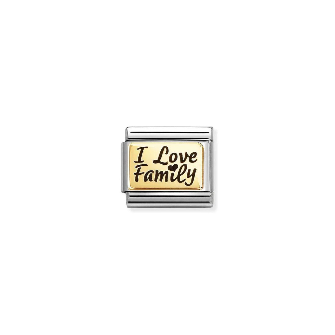 Nomination Composable® Link, Charm, I Love Family.