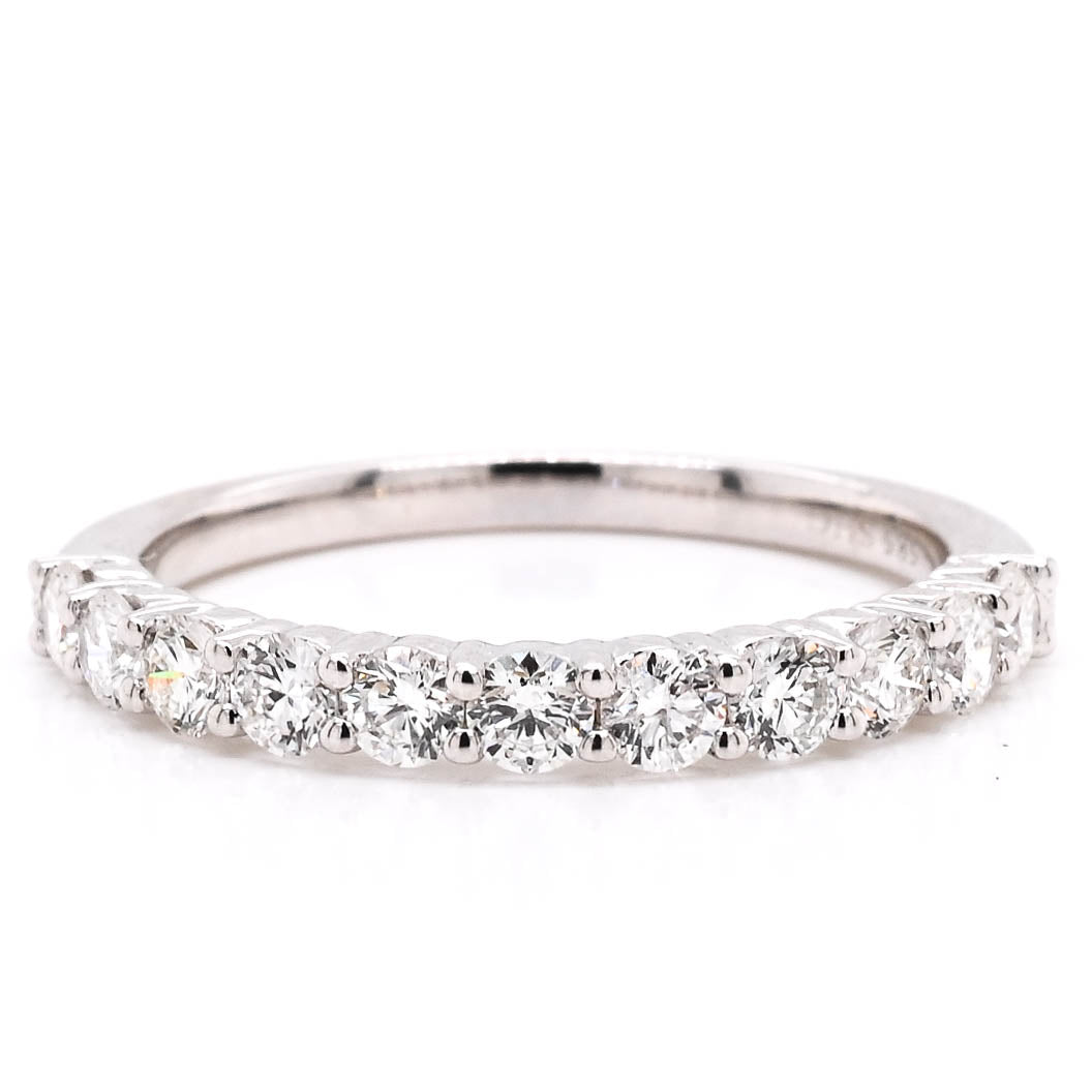 Graziella 14KT White Gold 0.70CTW Diamond Wedding Band - Size 6.5