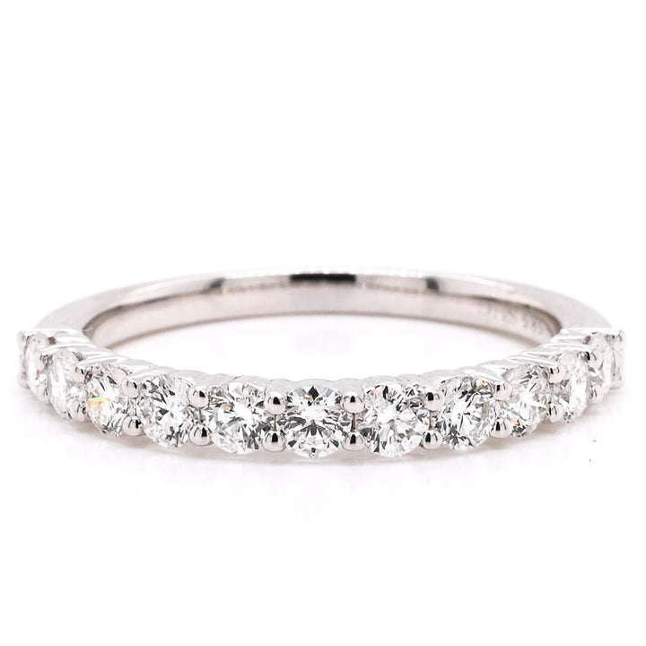 Graziella 14KT White Gold 0.70CTW Diamond Wedding Band - Size 6.5