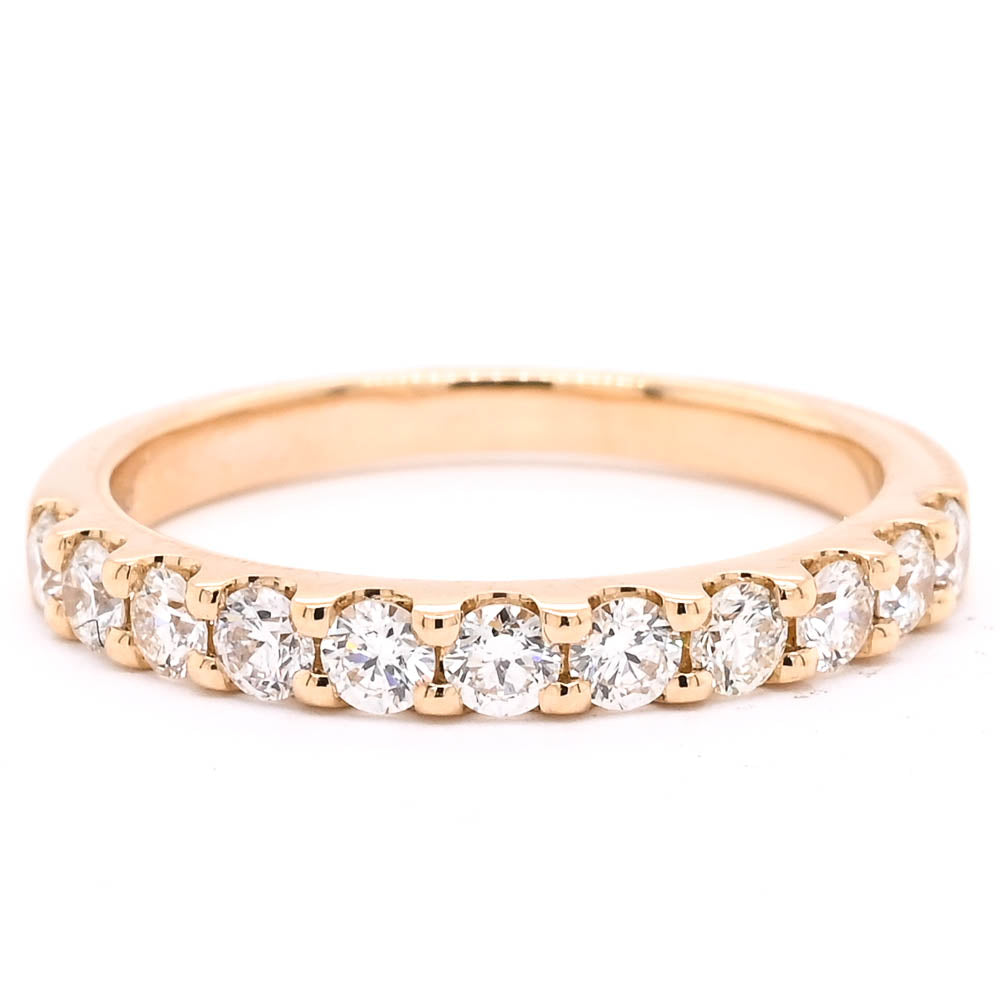 Graziella 14KT Yellow Gold 0.72CTW Diamond Wedding Band - Size 6.5