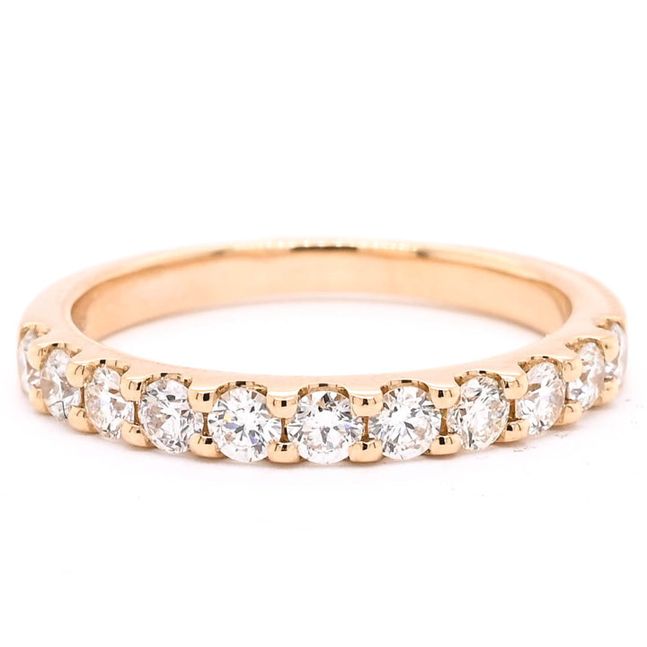Graziella 14KT Yellow Gold 0.72CTW Diamond Wedding Band - Size 6.5