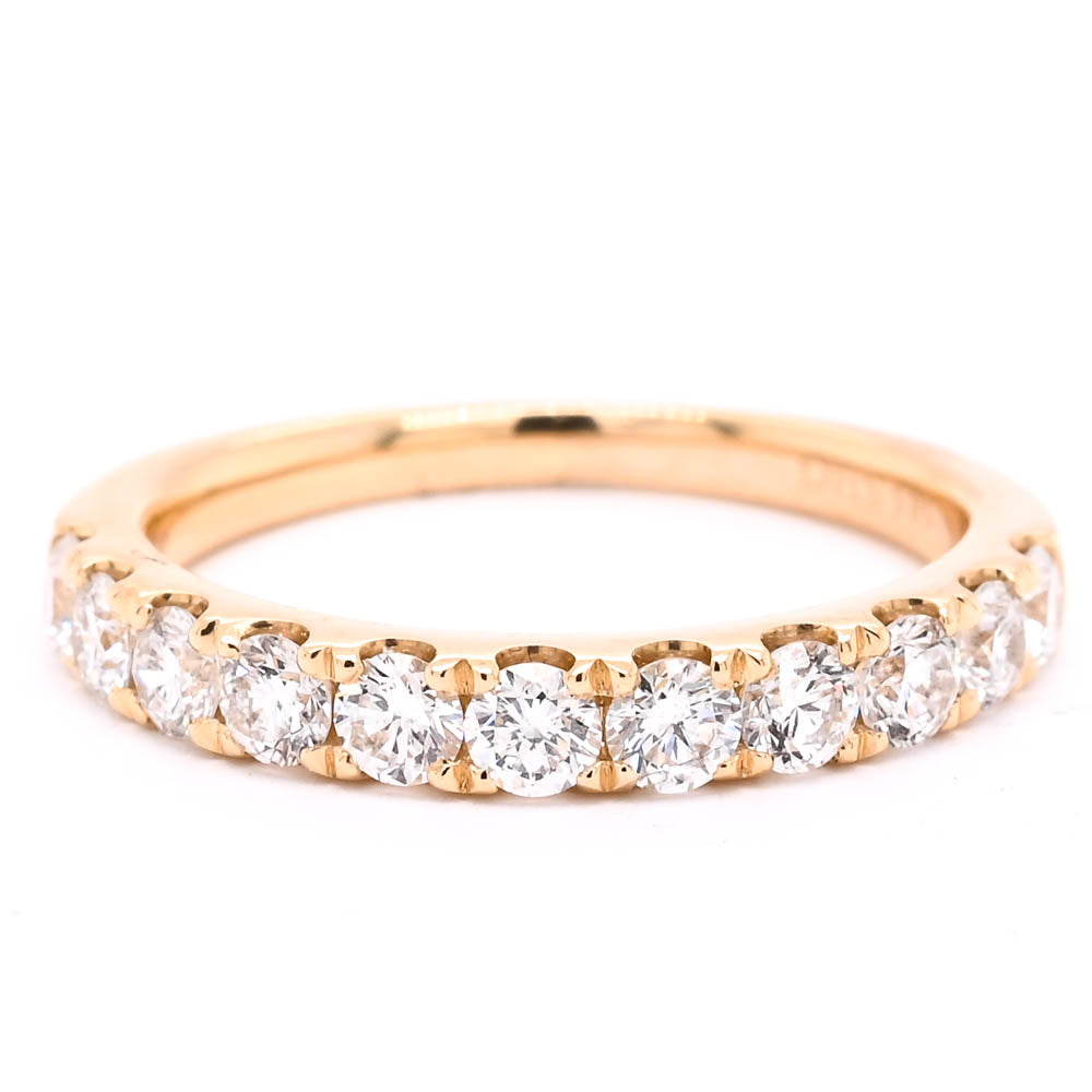 Graziella 14KT Yellow Gold 0.89CTW Diamond Wedding Band - Size 6.5