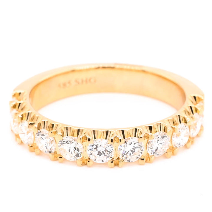 Graziella 14KT Yellow Gold 1.00CTW Diamond Wedding Band - Size 6.5