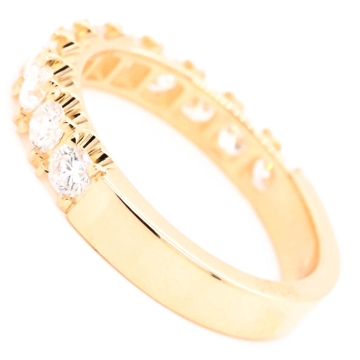 Graziella 14KT Yellow Gold 1.00CTW Diamond Wedding Band - Size 6.5