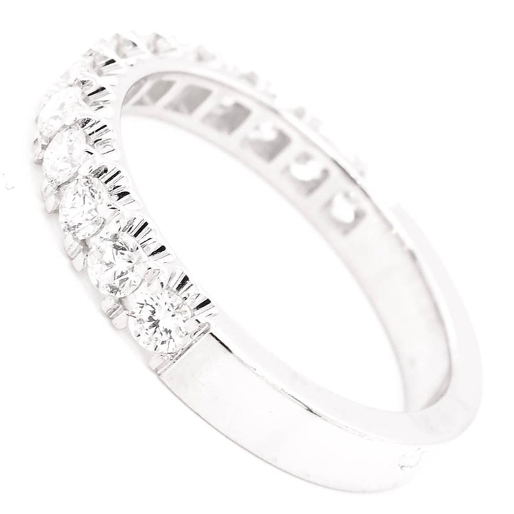 Graziella 14KT White Gold 0.70CTW Diamond Wedding Band - Size 6
