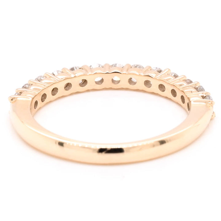 10KT Yellow Gold 0.50CTW Round Brilliant Lab-Grown Diamond Wedding Band
