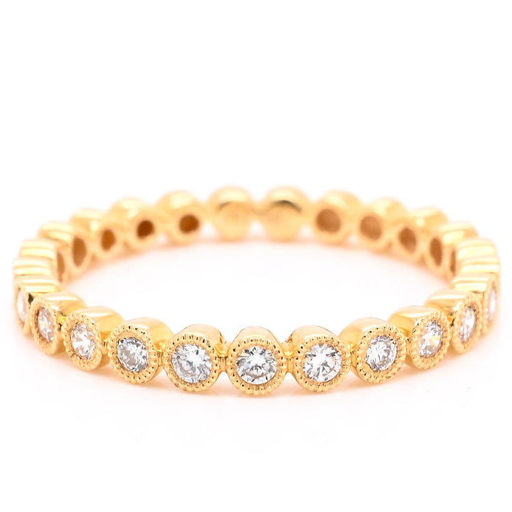 Graziella 18KT Yellow Gold 0.31CTW Diamond Ring - Size 6.5