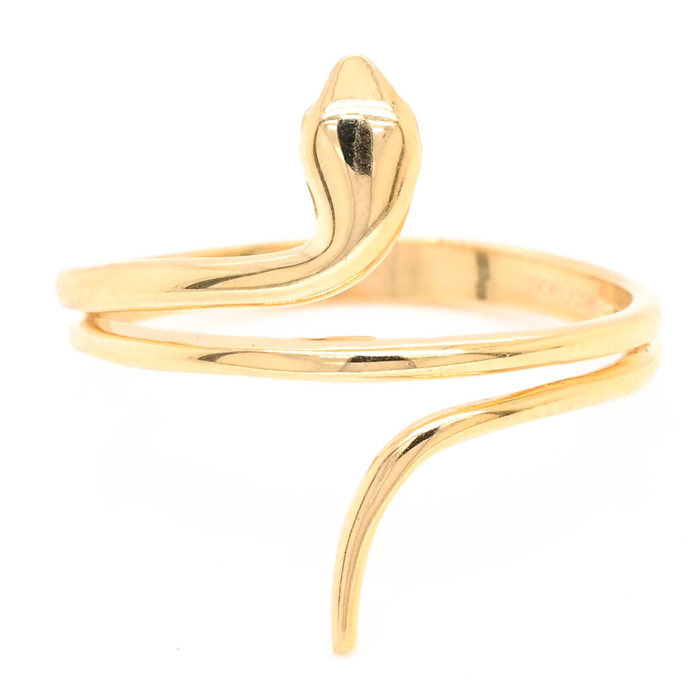 Graziella 10KT Yellow Gold Snake Ring