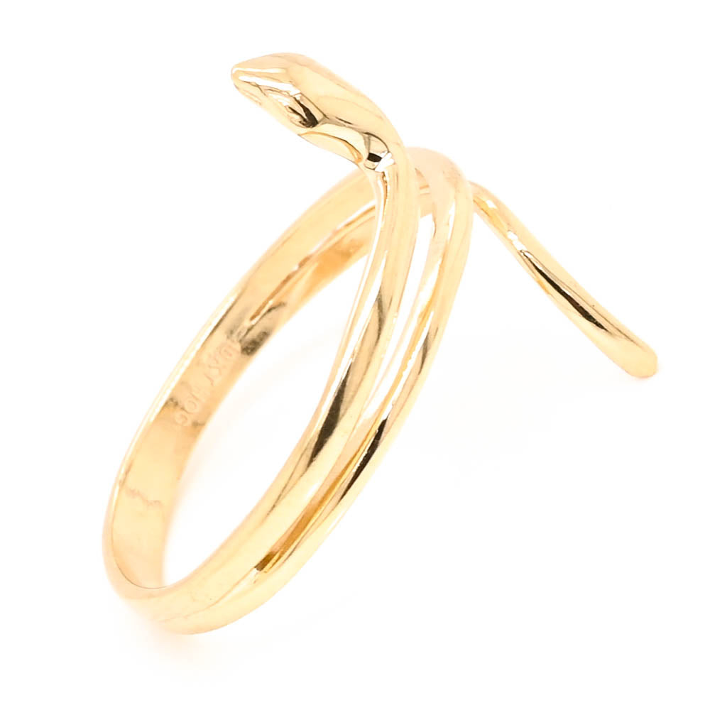 Graziella 10KT Yellow Gold Snake Ring