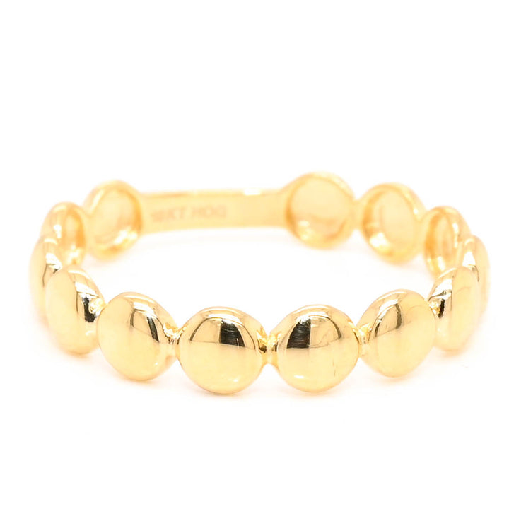 Graziella 10KT Yellow Gold Bubble Ring - Size 7.25