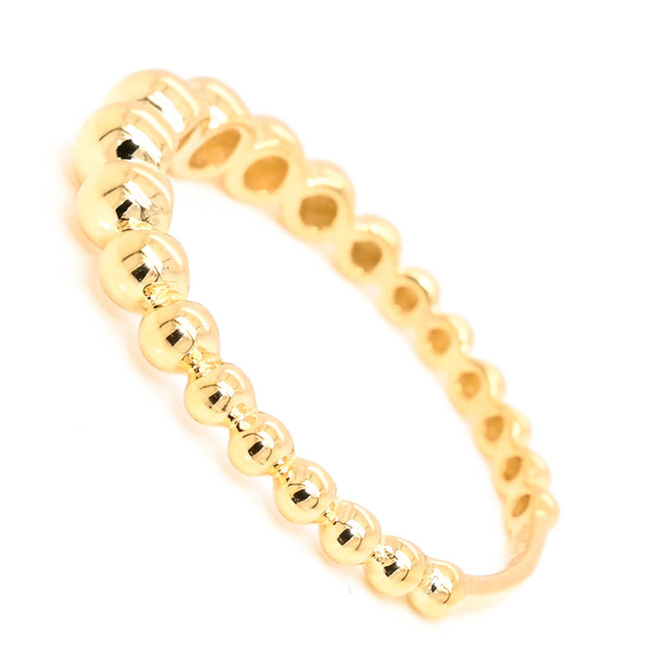 Graziella 10KT Yellow Gold Bubble Ring - Size 7