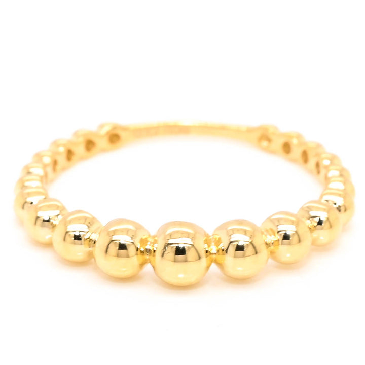 Graziella 10KT Yellow Gold Bubble Ring - Size 7