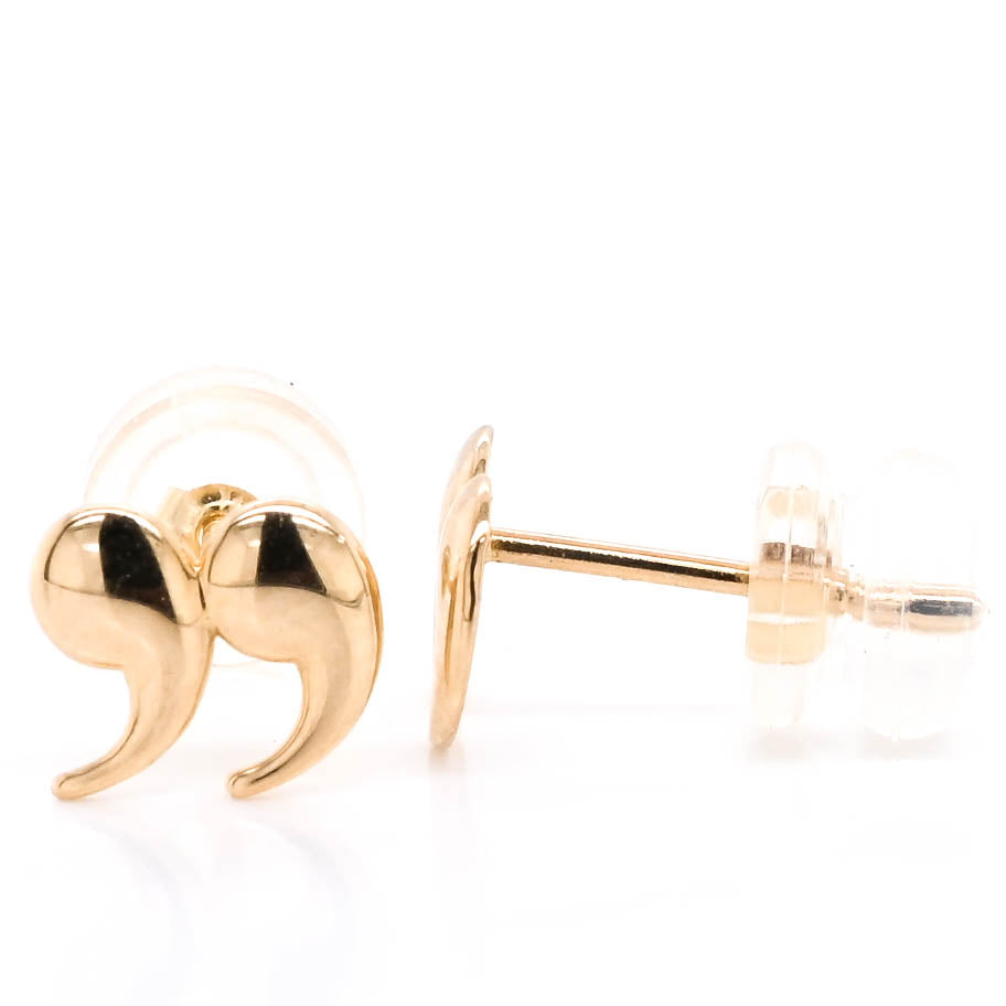 Belle &amp; Jules 14KT Yellow Gold Stud Earrings.