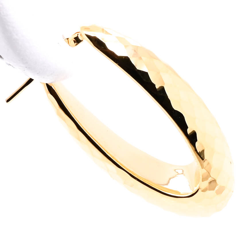 Graziella 14KT Yellow Gold Oval Large Hoop Earrings