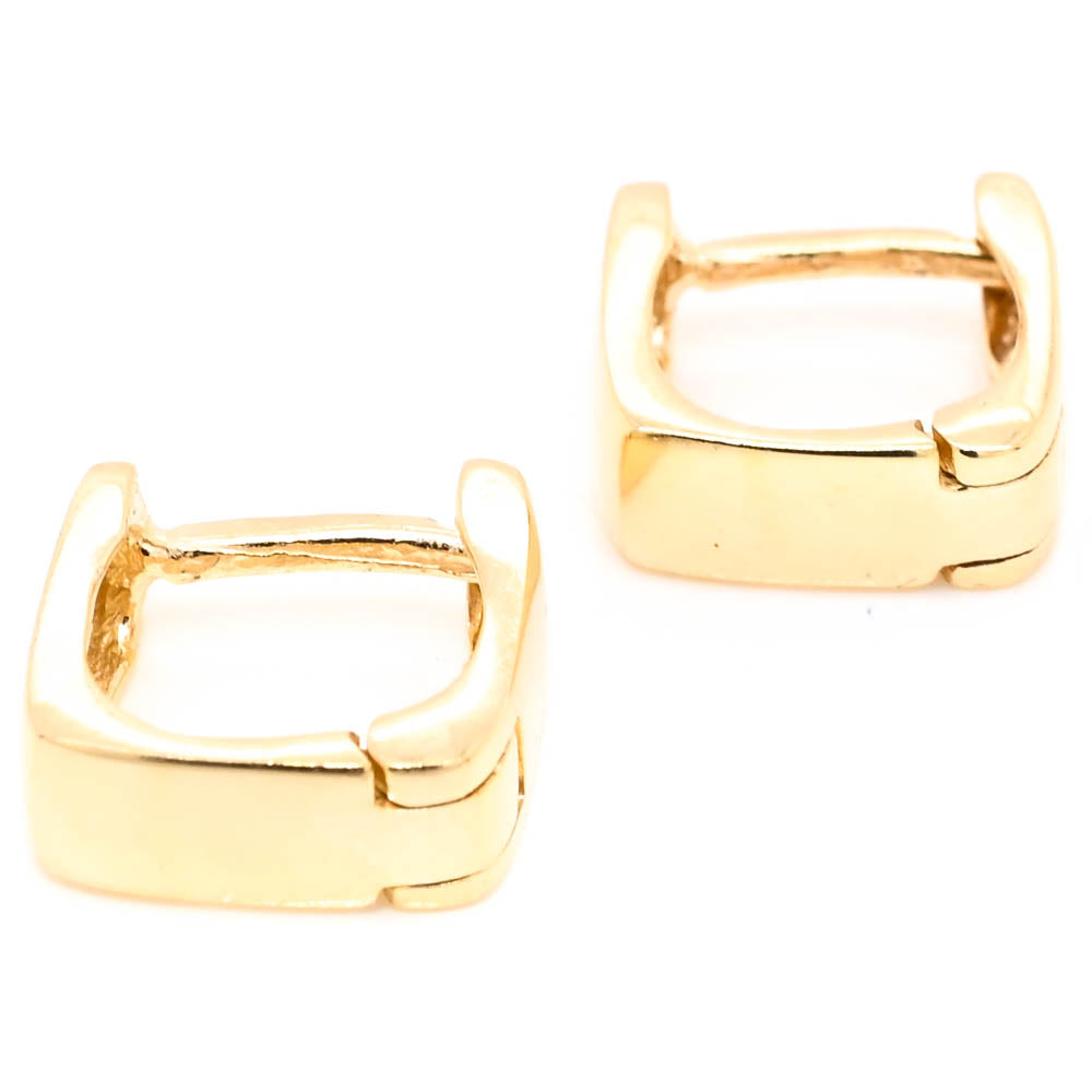 Graziella 10KT Yellow Gold 12mm Huggie Earrings