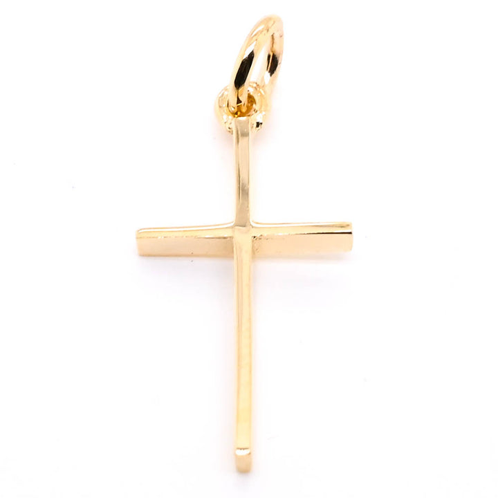 10KT Yellow Gold 24x12.5mm Cross Pendant