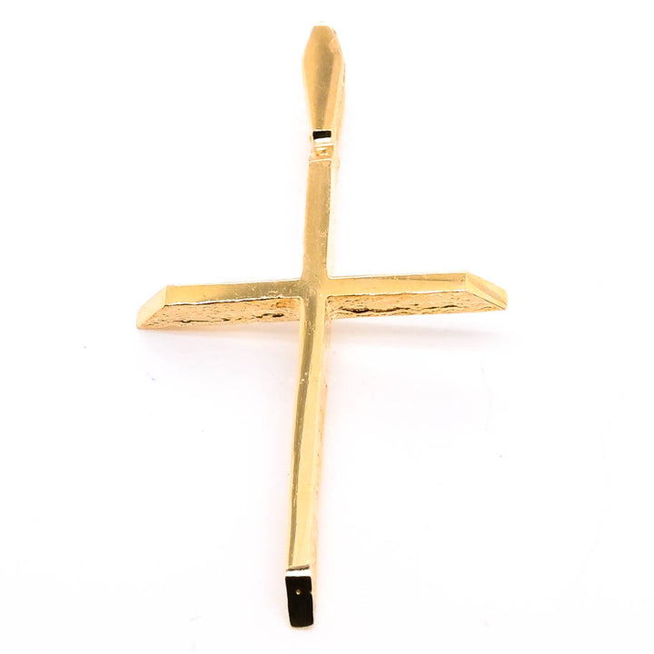 10KT Yellow Gold 30x15mm Cross Pendant.