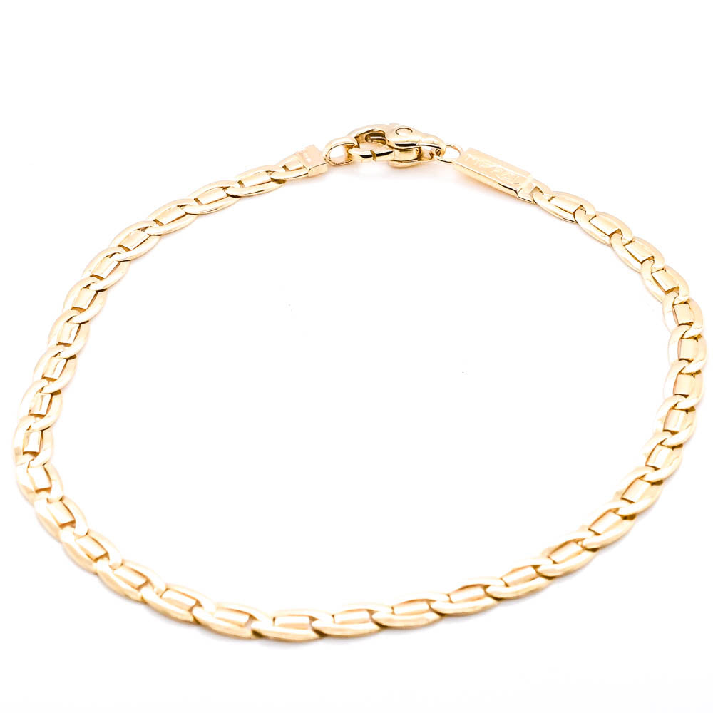 14KT Yellow Gold 7.50" 3.5mm Bracelet.