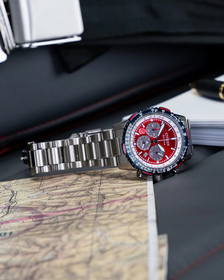 Citizen Promaster Navihawk Snowbirds 40mm Eco-Drive Chronograph Watch 