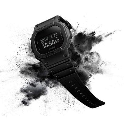 G-Shock Digital Watch. DW5600BB-1 - The Absolute Stealth Square