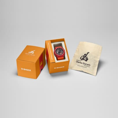 Casio ANALOG-DIGITAL  Charles Darwin Foundation  2100 Series Watch. GAB2100DF-4A - The "Solar Flare" CasiOak