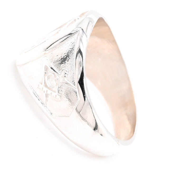 Sterling Silver Oval Shriners Ring.