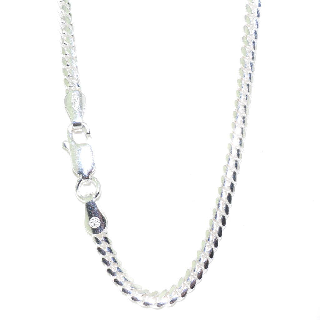 Sterling Silver 22" 3.5mm Curb Link Chain.