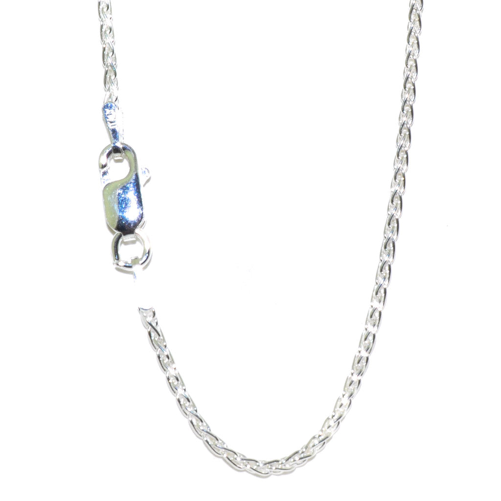 Sterling Silver 18" 2mm Wheat Chain.